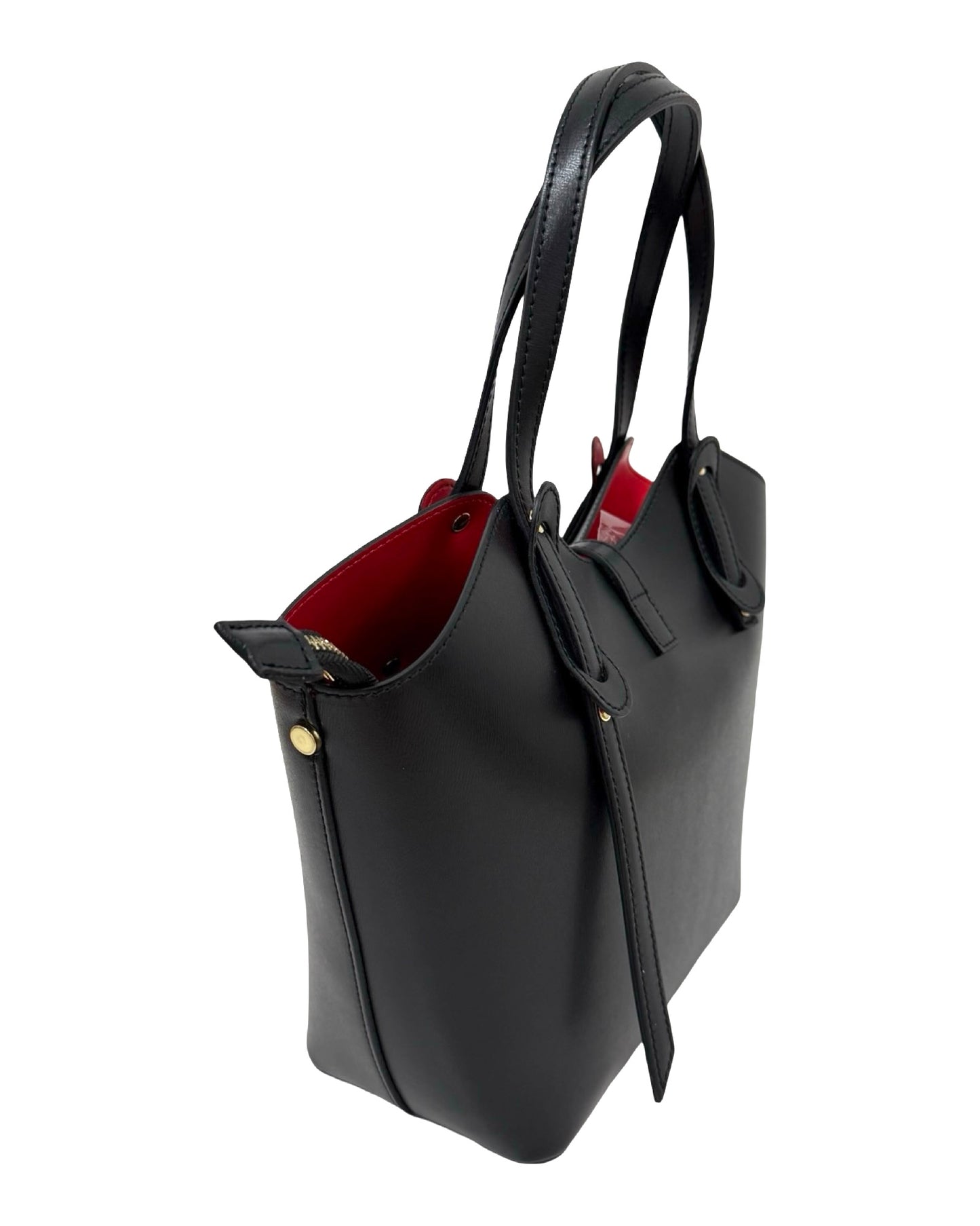 BORSA LEA VERA PELLE NERA