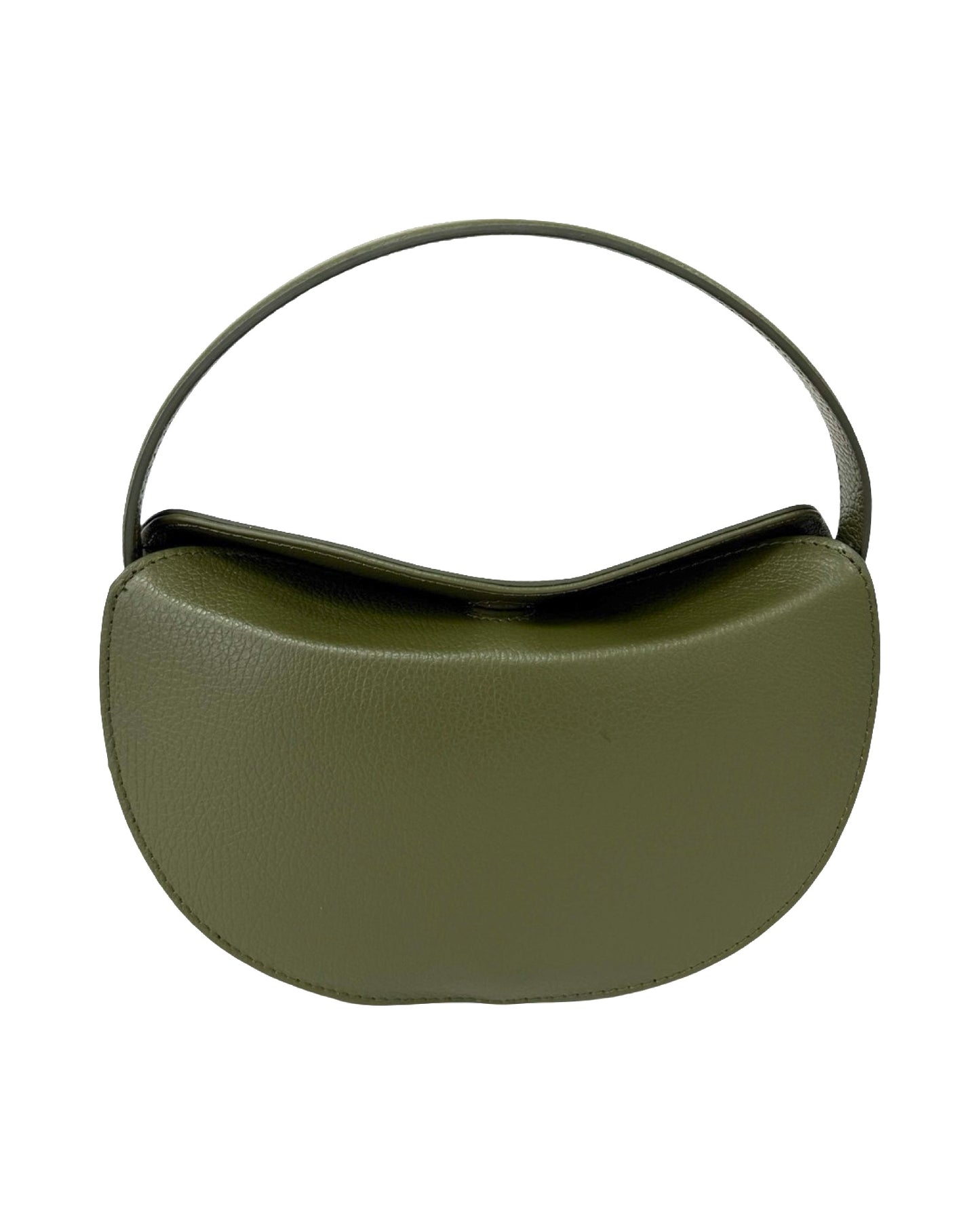 BORSA DIANA IN VERA PELLE VERDE MILITARE