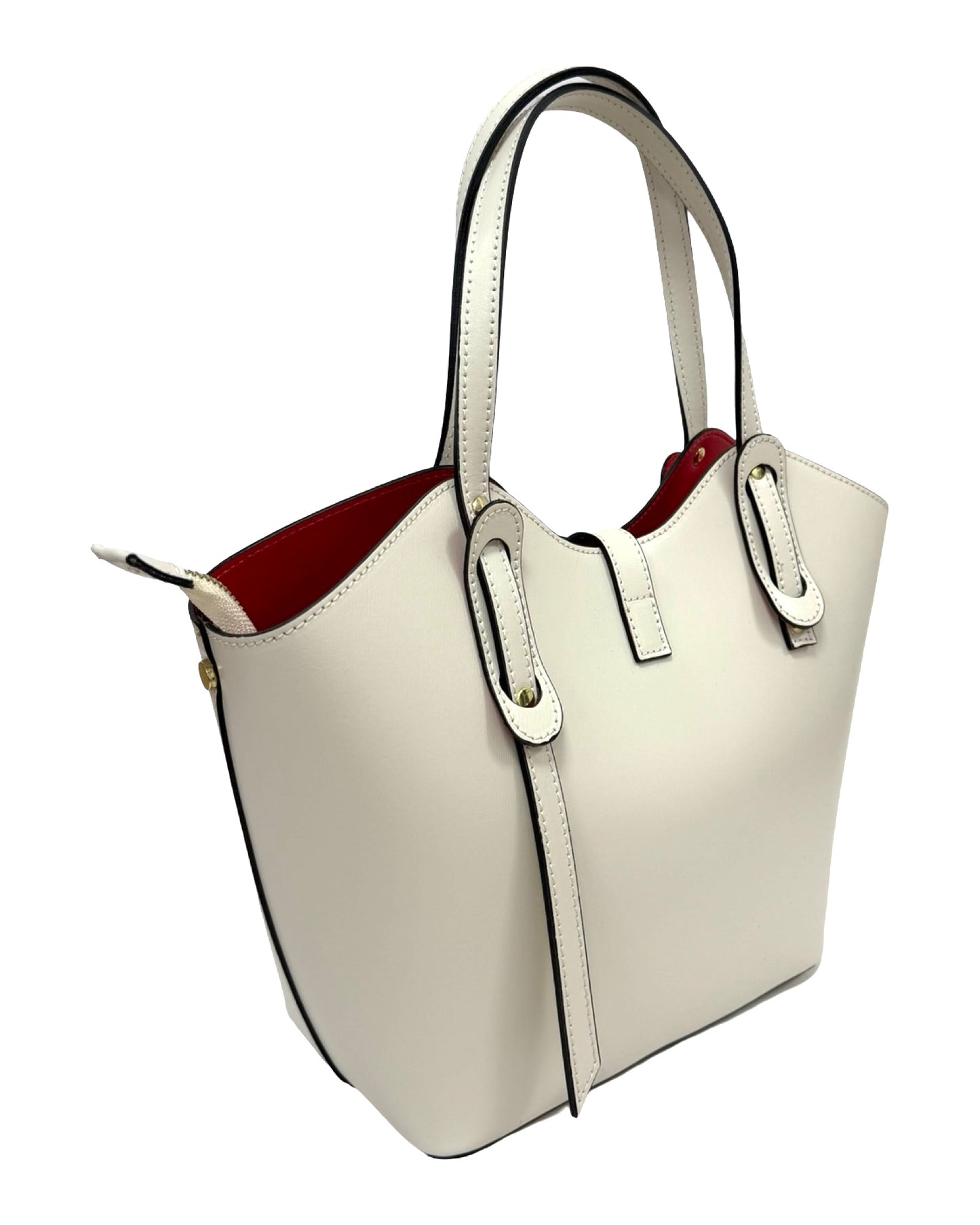 BORSA LEA VERA PELLE BEIGE