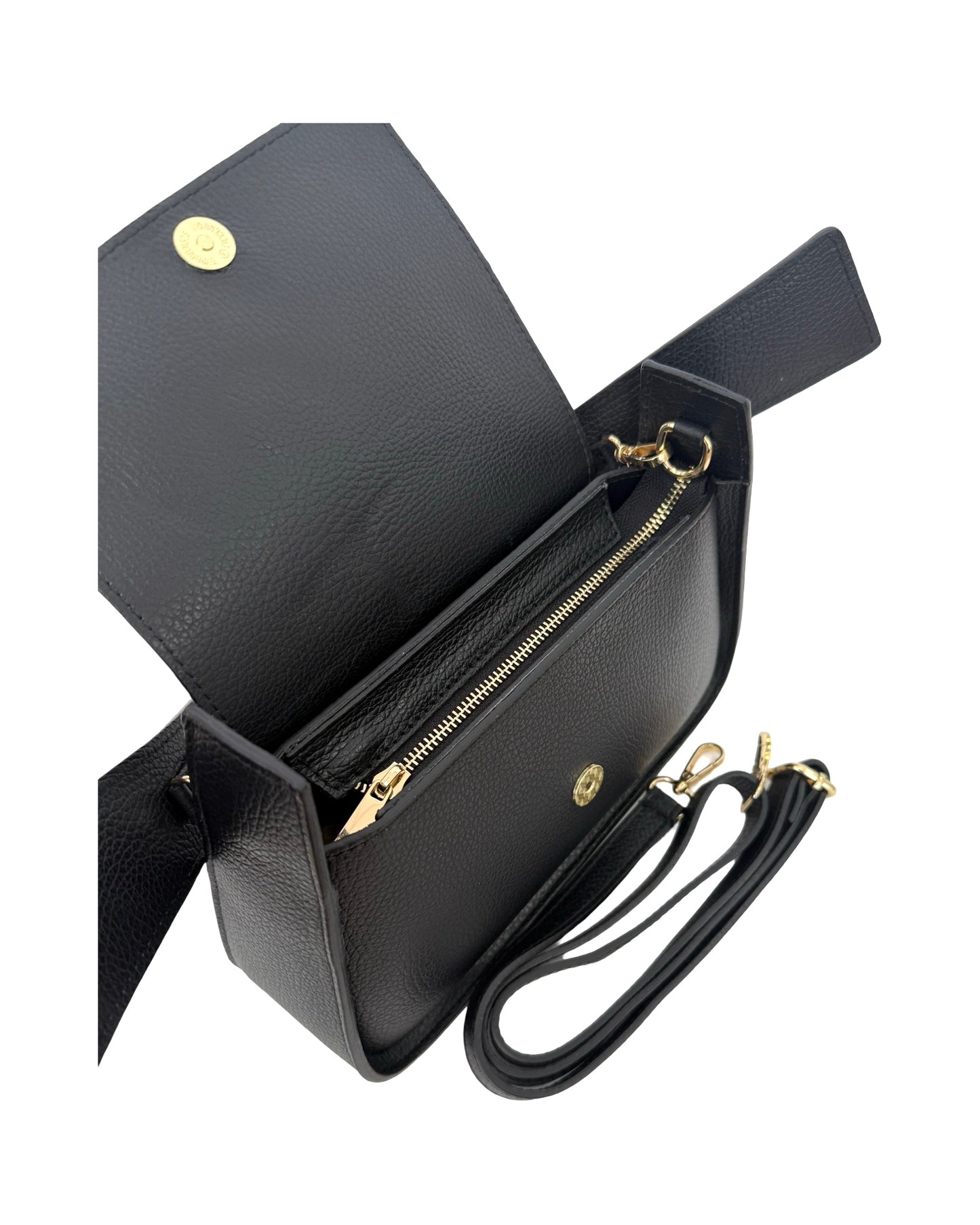 BORSA OLIVIA IN PELLE NERA