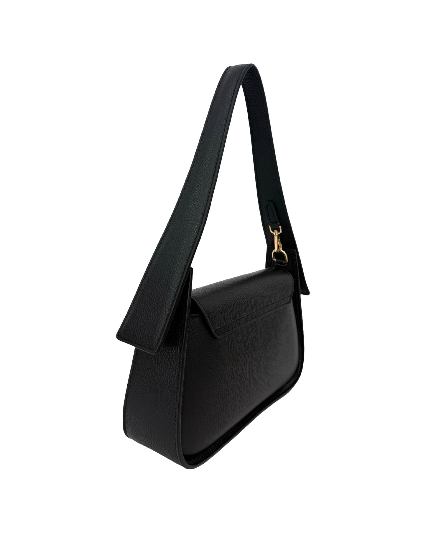 BORSA OLIVIA IN PELLE NERA