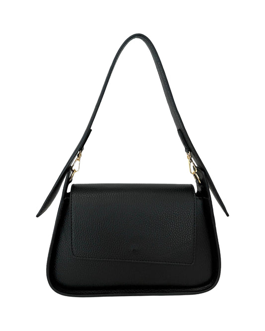 BORSA OLIVIA IN PELLE NERA