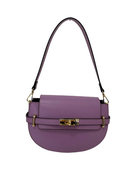 BORSA LEXY VERA PELLE LILLA