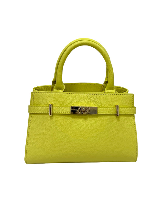 BORSA MARLEY  IN VERA PELLE GIALLO LIMONE