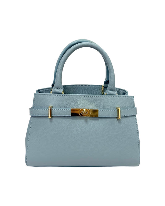 BORSA MARLEY  IN VERA PELLE CELESTE